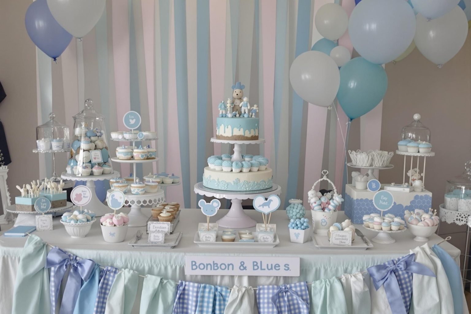 Bonbon bleu baby shower : Idées créatives pour une fête inoubliable !