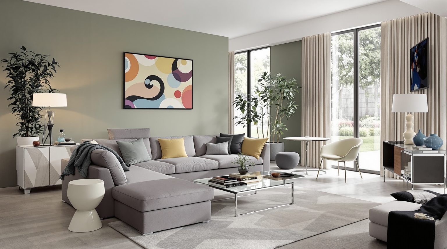Salon moderne avec poutres apparentes : comment le sublimer