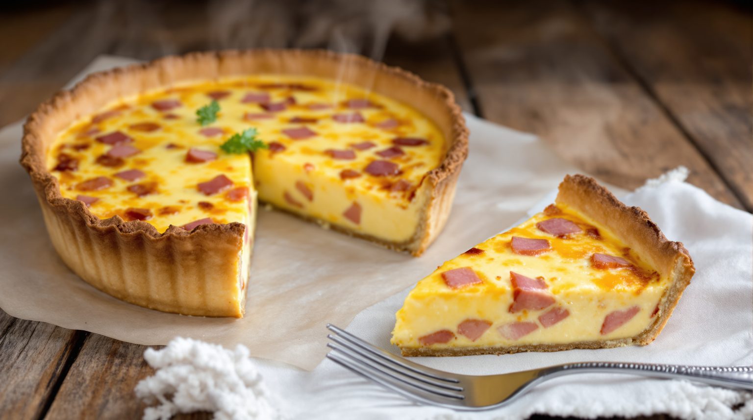 Quiche lorraine sans pâte Thermomix : découvrez la recette facile et rapide à réaliser !